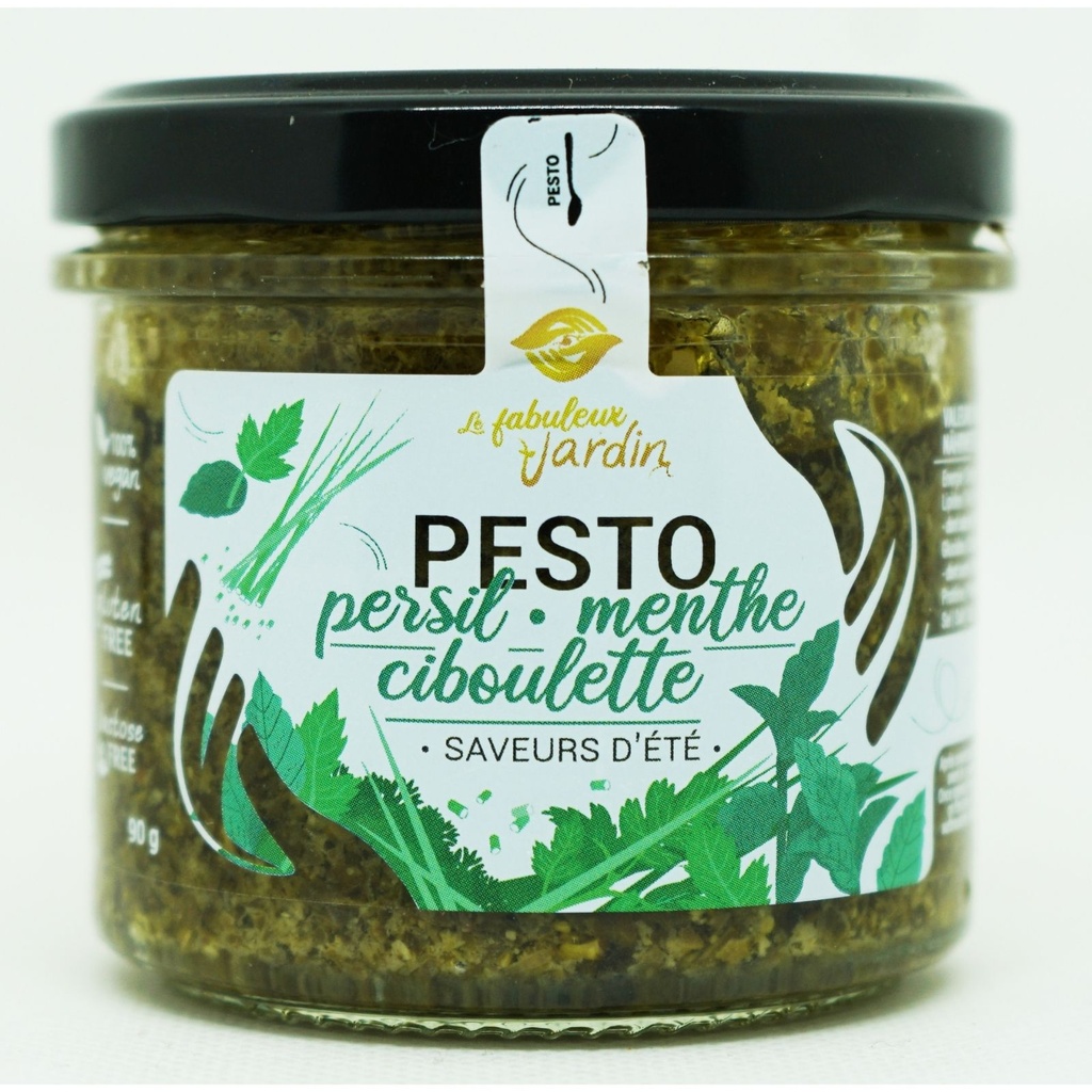Pesto Persil, Menthe, Ciboulette Bio - 90g