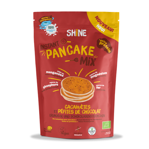 [116.SHSW.002] SHINE Instant Pancake Mix Cacahuètes et Pépites de Chocolat Bio - 400g