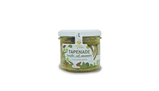 [004.VBA.005] Tapenade Olive Verte, Basilic, Amandes Bio - 90g