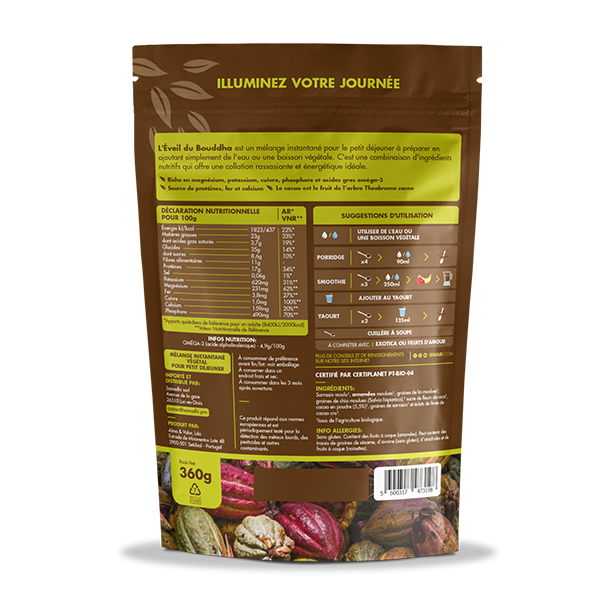 Éveil du Bouddha Cacao - 360g