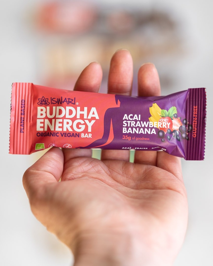 ISWARI_ Buddha Energy Bar Açaï, Fraise & Banane - 35g _PRODUIT_RECETTE