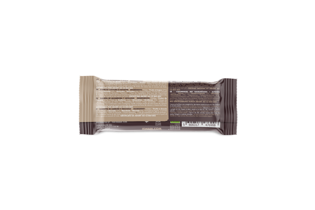 ISWARI_ Buddha Energy Bar Caroube Noisettes - 35g _VERSO_PACKSHOT