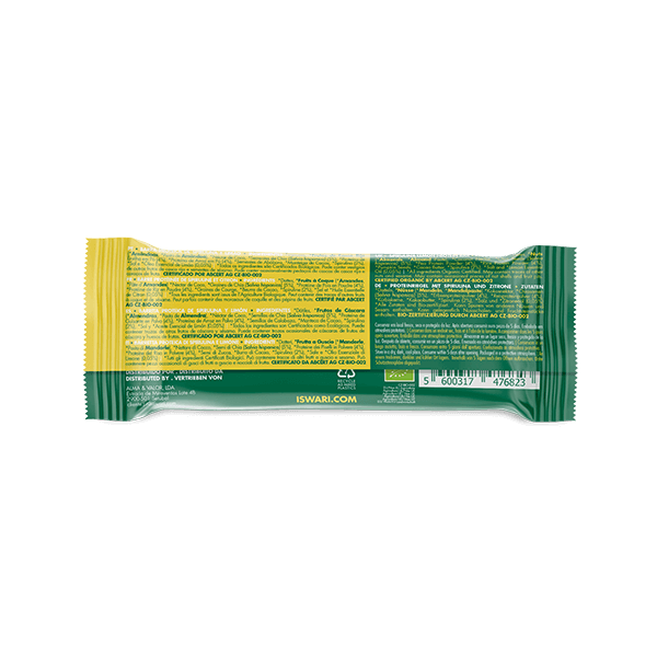 ISWARI_ Buddha Protein Bar Chia Citron Spiruline - 47g _VERSO_PACKSHOT