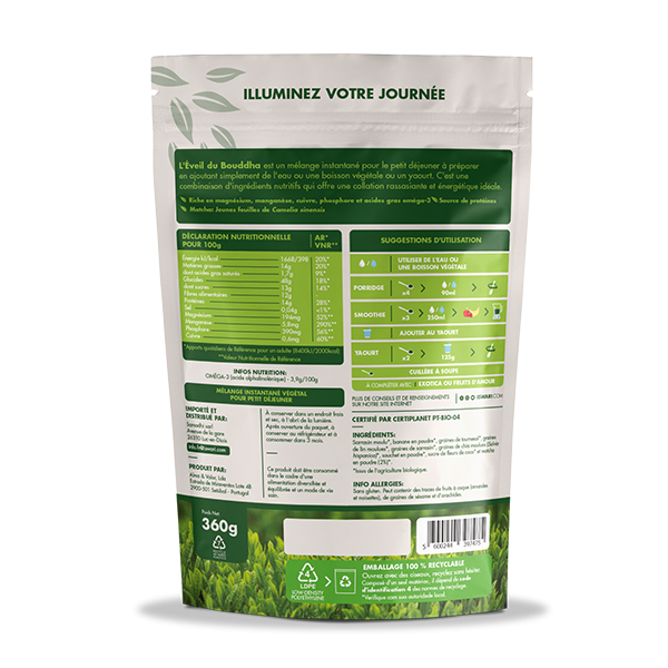 ISWARI_ Éveil du Bouddha Matcha - 360g _VERSO_PACKSHOT