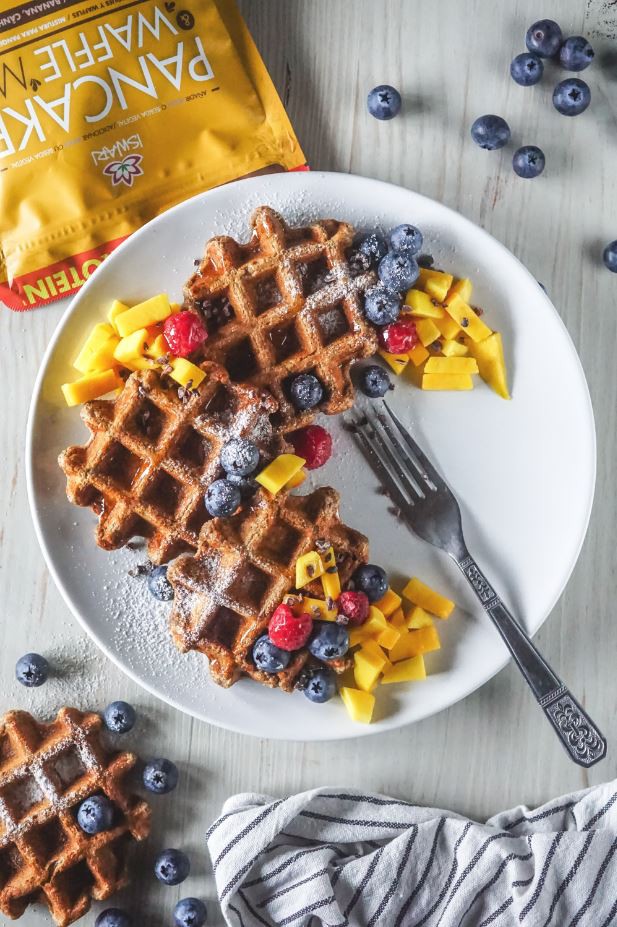 ISWARI_ Pancake et Gaufre Mix - Banane, Chanvre et Cannelle - 400g _PRODUIT_RECETTE