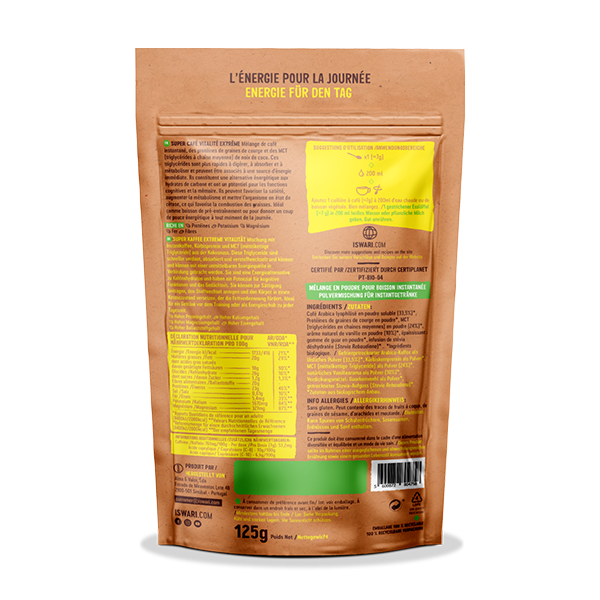 ISWARI_ Super Café Extreme Vitality - 200g _VERSO_PACKSHOT