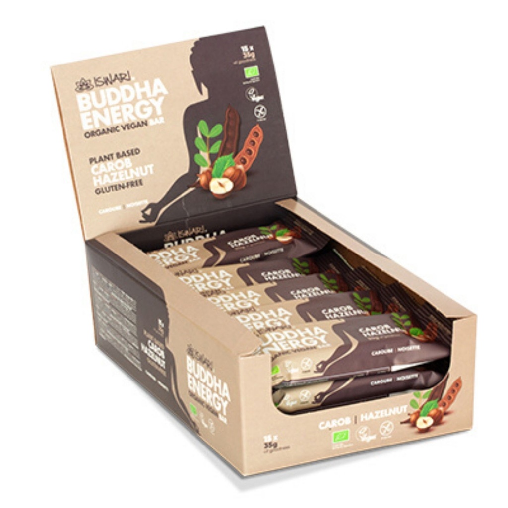 Buddha Energy Bar Caroube Noisettes Bio - 35g
