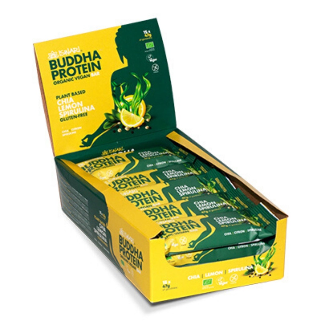 Buddha Protein Bar Chia Citron Spiruline Bio - 47g