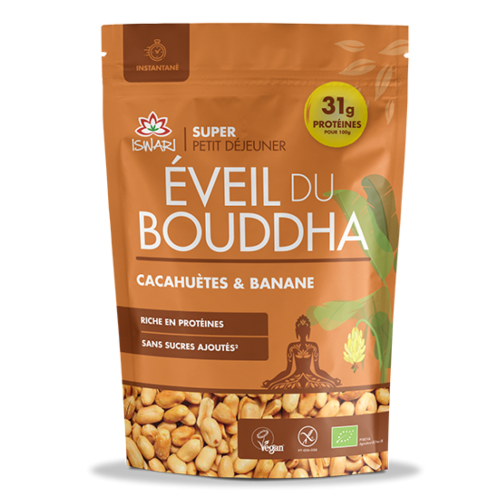 Éveil du Bouddha Cacahuètes et Banane Bio - 360g