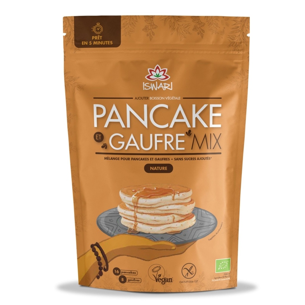 ISWARI Pancake & Gaufre Mix - Original Bio - 300g