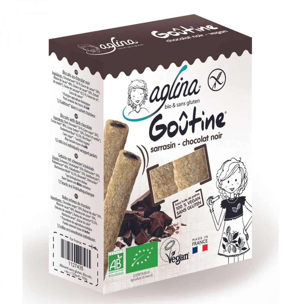 Goûtine chocolat noir boîte Bio - 125g