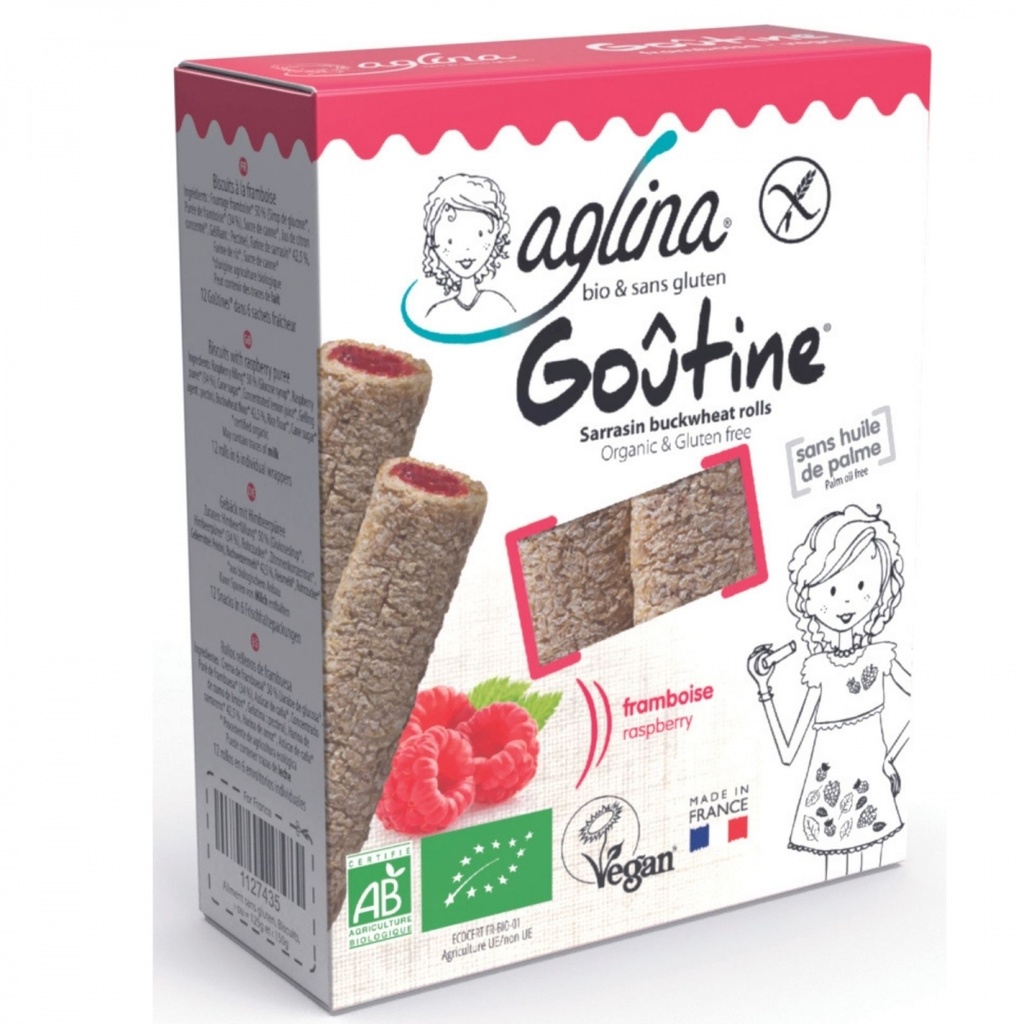 Goûtine framboise boîte Bio - 125g