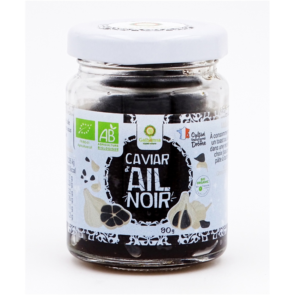 Caviar d'ail noir Bio - 90g